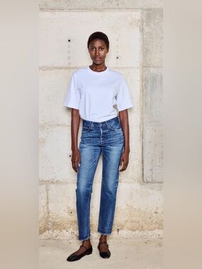 NWT Boro Denim $450 sapporo mid rise tapered jean (blue) size 25 and 26 avail